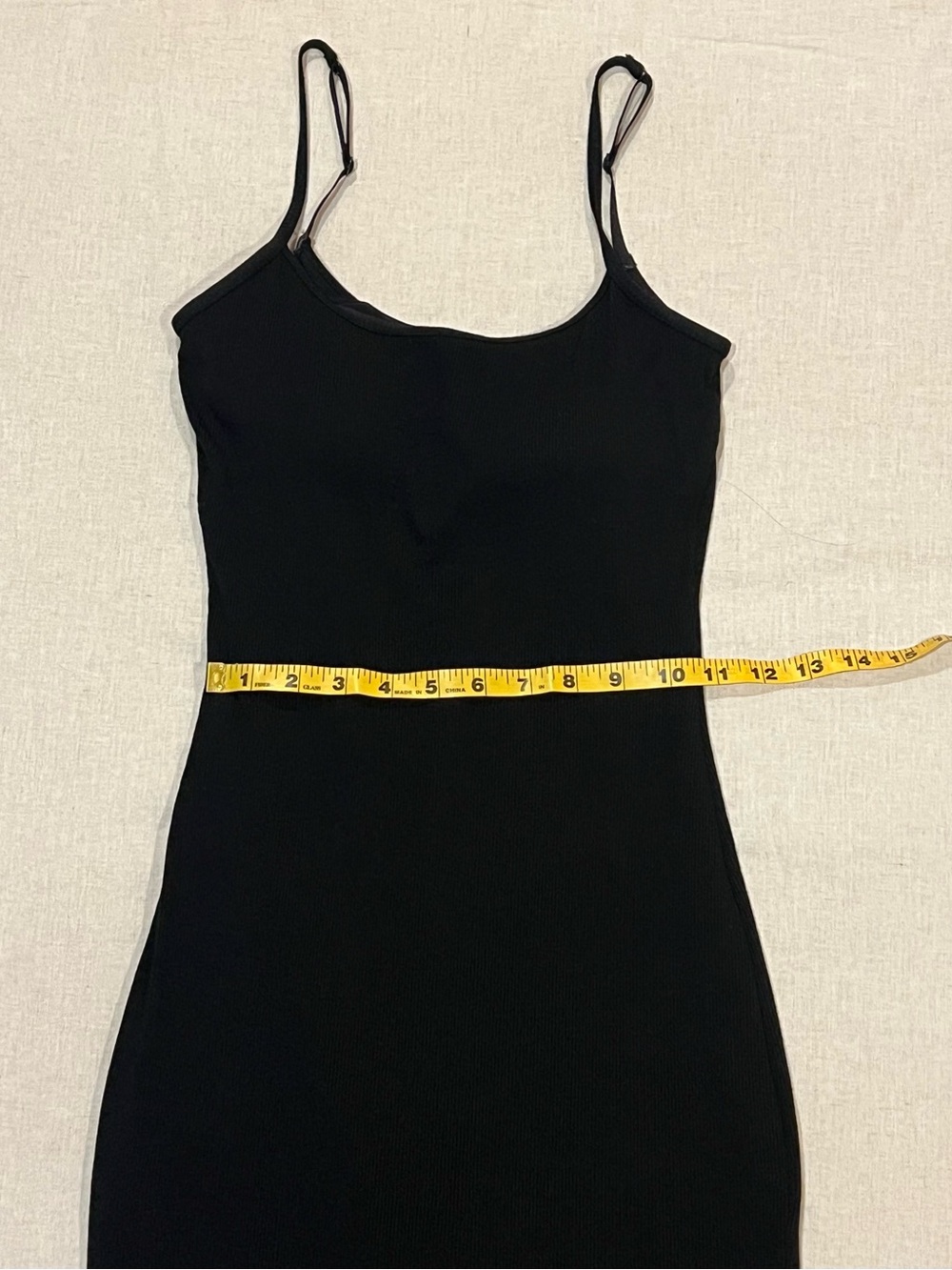 Popilush Ribbed Maxi Dress Black Built in Shape-wear Sexy Slip Dress Size Medium - Picture 12 of 14